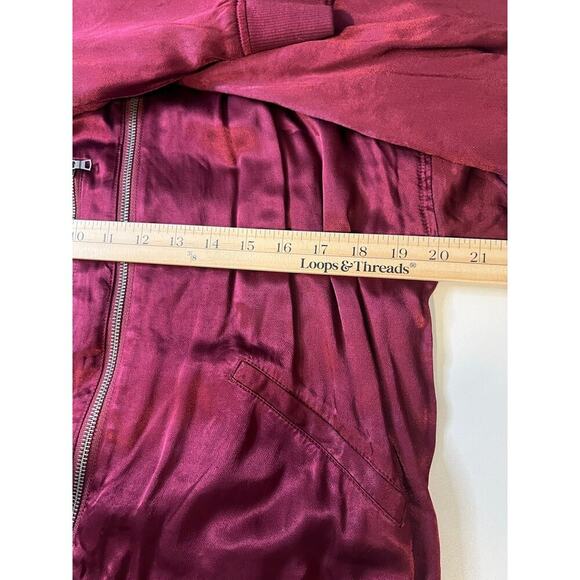 EUC Evereve Satin Gemma Bomber Jacket - Picture 7 of 10